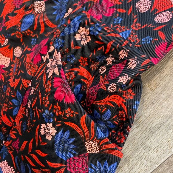 H&M Conscious Red Floral Strapless Romper Size 4 - Picture 5 of 10